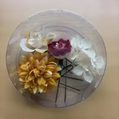 造花髪飾り4個セット