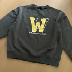 カーキ ロゴプリント トレーナー 130〜140