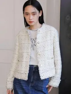 VIS ツイードアソートジャケット