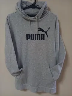 PUMA グレー フード付きパーカー Lサイズ