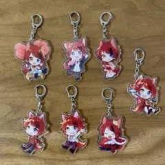 すとぷり 莉犬 アクリルキーホルダー　7個セット