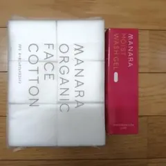 新品☆マナラ モイストウォッシュゲル しっとり オーガニックフェイスコットン付きのサムネイル