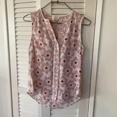 ケイトスペード  花柄ノースリーブ　XS