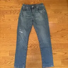 UNIQLO キッズ　ウルトラストレッチデニムスリムフィットパンツ　160cm