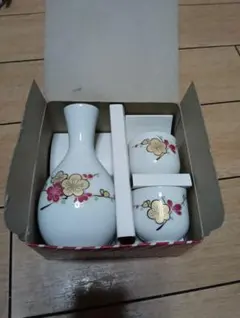 花柄 陶器 おちょこ 徳利 セット