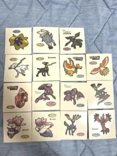 ポケモンパンシール ホウオウ他 伝説ポケモン15枚セット デコキャラシール