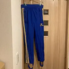 二　adidas ジャージパンツ 青