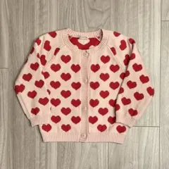 【美品】GAP ハート柄 カーディガン