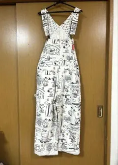 ブーフーウー　スヌーピー　希少　オーバーオール　サロペット　大人Fサイズ