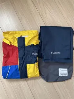 Columbia フード付きレインウェア キッズM