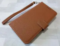 シンプル 手帳型 iPhone7/8/SE 用 ケース PUレザー 無地 茶色