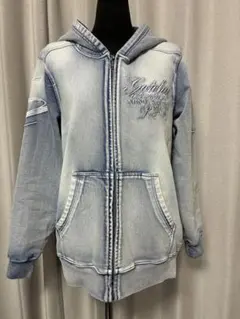 GOTCHA デニムフード付きパーカー　S