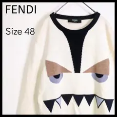 【即完売モデル】FENDI☆バッグバグズニット　48　クリーム　モンスター　高級のサムネイル