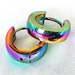 フープピアス　スナップピアス　七彩色　新品未使用　レディース　メンズ
