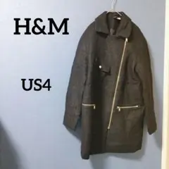 ❤格好良い❤H&M 【US4】ブラック ロングコート