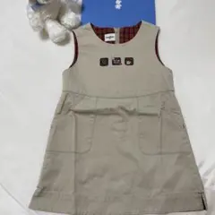 美品ファミリア　ジャンパースカート90センチ