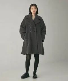 EMMEL REFINES　EM ダブルボタン ボアコート