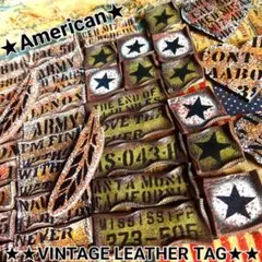 ★お得盛り盛り★　 男前　革タグ　★　デニムリメイク　　デニムチャーム　にも！