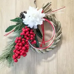 しめ縄リース シンプル