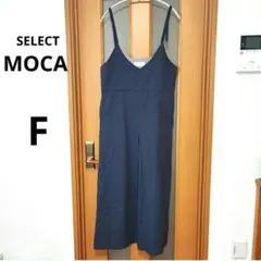 セレクトモカ ネイビー スリーブレス オールインワン　キャミサロペットのサムネイル