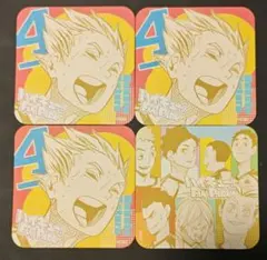 ハイキュー!! ファンパーク アートコースター 木兎 光太郎 梟谷 4点