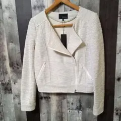 タグ付き　22 OCTOBRE　ジャケット　ノーカラー　ライダース風