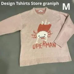 graniph グラニフ　ウーパーマン　長袖ニット　ピンク　Mのサムネイル