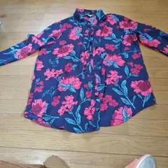 ZARA フラワープリント 長袖シャツ