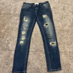 Avid Jeans ダメージ加工 スキニーデニム