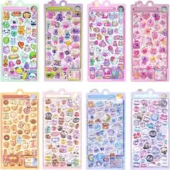 立体シール ぷっくりシール 立体 中空 かわいい 8枚セット手帳 diy 贈り物