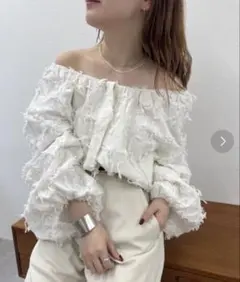 eimy istoire エイミーイストワール レースケープブラウス　ベージュ エイミーイストワール EIMY ISTOIRE レースケープブラウス （BEIGE