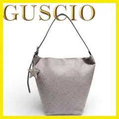 【極美品】GUSCIO グッシオ トートバッグ スタッズ 星チャーム ピンクのサムネイル