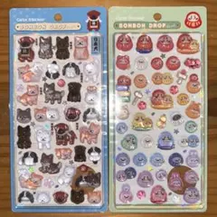 【正規品】ボンボンドロップシール　和柄第二弾　和犬　だるま