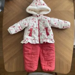 イチゴ柄ジャンプスーツ 80cm conoco バースディ