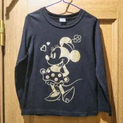 ディズニー　ミニーマウスのＴシャツ(長袖)　サイズ120　(942)