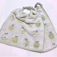 おりこうエプロン りんご チェック 2枚 エプロン スタイ タオルエプロン