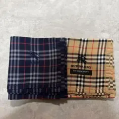 BURBERRY チェック柄ハンカチ 2枚セット