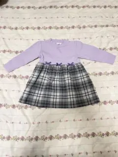 parentsdream 長袖ワンピース 80cm チェック柄のサムネイル
