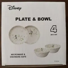 Disney PLATE & BOWL 4点食器セット　ミッキー　ミニーのサムネイル