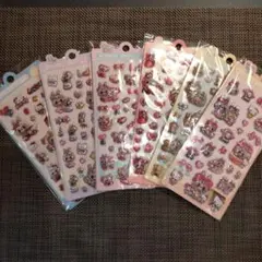 ラブブ　3Dシール　ぷくぷくシール　6枚セット　⑫