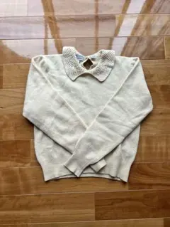 襟付きニットセーター M 4/22までの出品