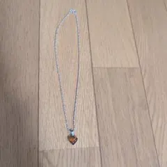 シルバー製ハート型ペンダントネックレス