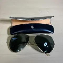 Ray-Ban サングラス アビエーター ゴールドフレーム レイバン 遺品整理