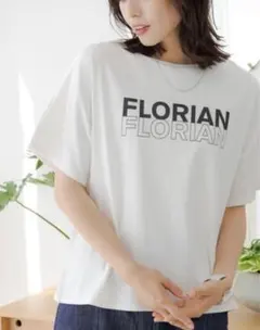 Elura サマ見えリラックスTシャツ ホワイト(ロゴ入り) Lのサムネイル