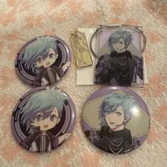 タブナイ ジョイポリス 美風 藍 缶バッジ ワイヤーキーリング 4点セット