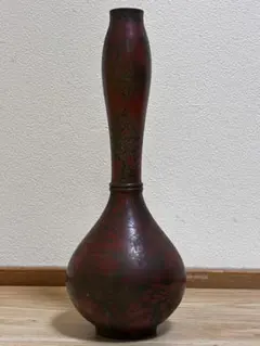 美品‼️】高岡銅器 青銅製 花瓶 花器 共箱付き 伝統工芸品 - メルカリ