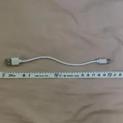 USB Type-A to Type-Cケーブル 約20cm ホワイト
