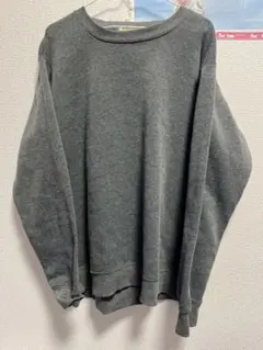 裏起毛暖かスウェット　グレー　LLサイズ　大きめゆったり