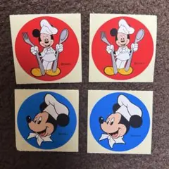 Disney Resort レストラン シェフミッキー ステッカー 4枚セットのサムネイル