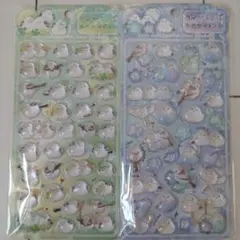 ボンボンドロップダイヤモンドポップシール　シマエナガ 2シートセット